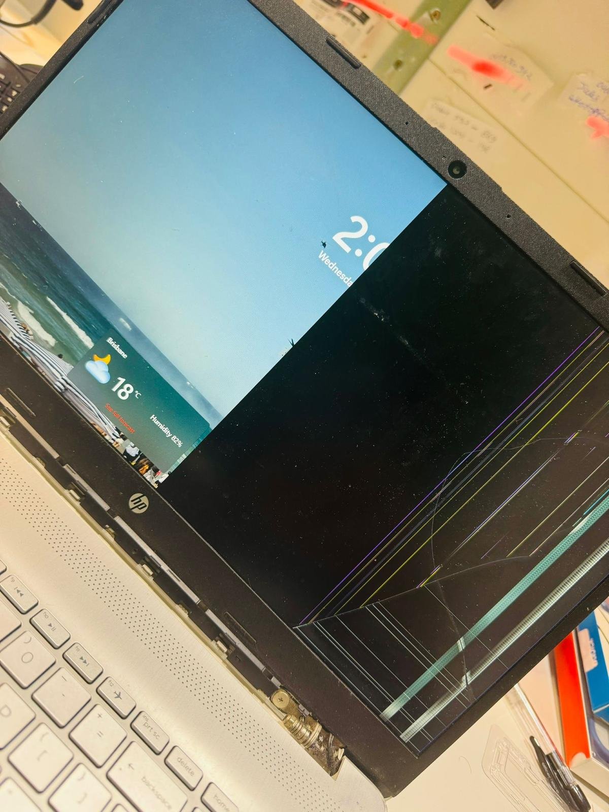 Laptop before repair